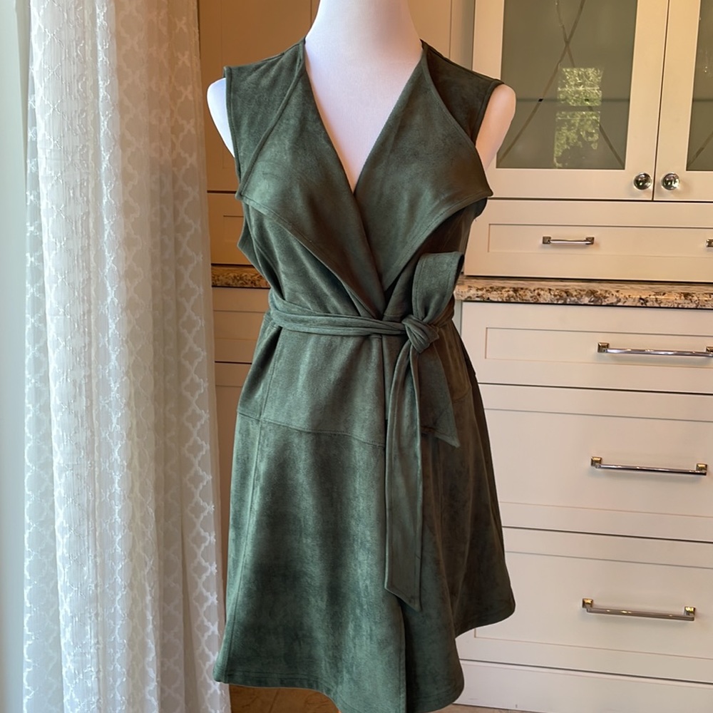 Vest by Neiman Marcus in faux suede